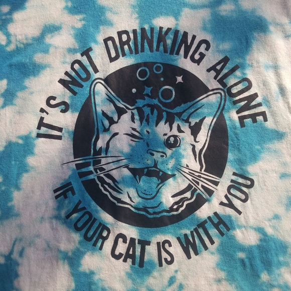 Tultex Tops - It's not drinking alone if your cat is with you
